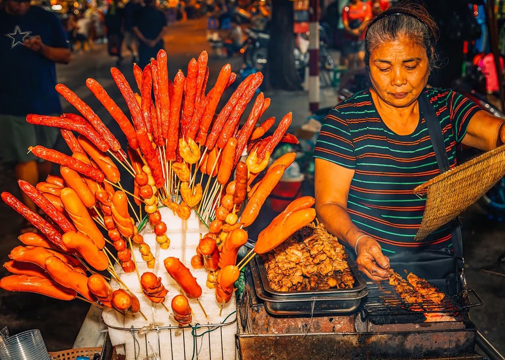 meat on a stick food tour groot