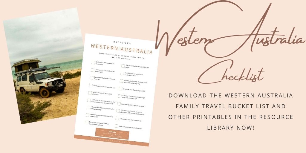 Download my FREE printable Western Australia bucket list