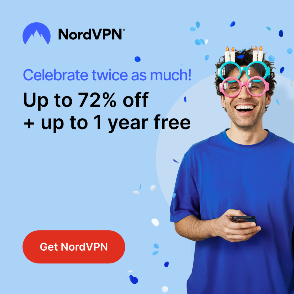 Get a VPN from NordVPN by clicking this button