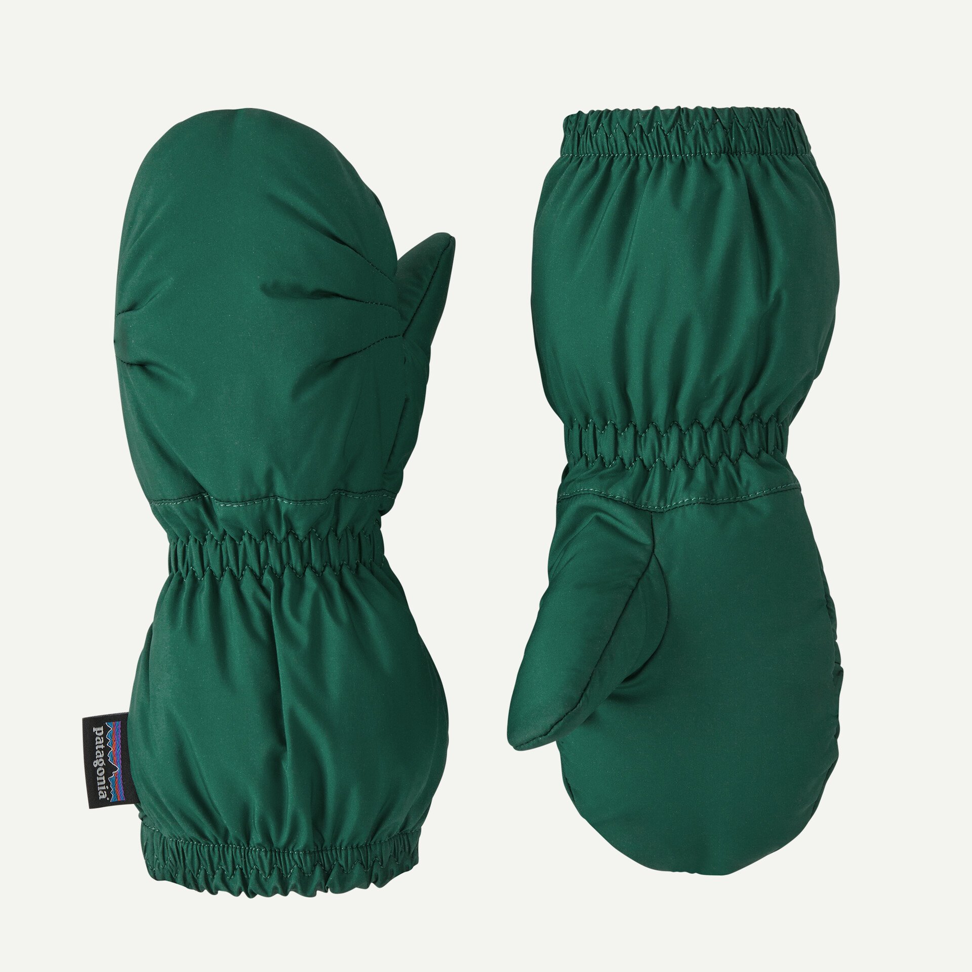 A product image for a pair of water resistant mittens for kids from the brand Patagonia. Clicking this image will take you to the product page