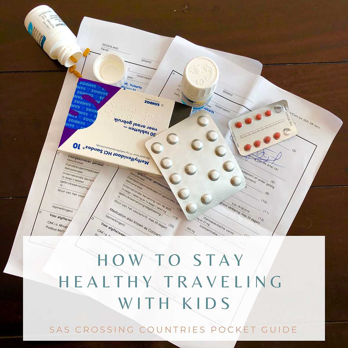 free pocket guide: how to stay healthy traveling with kids