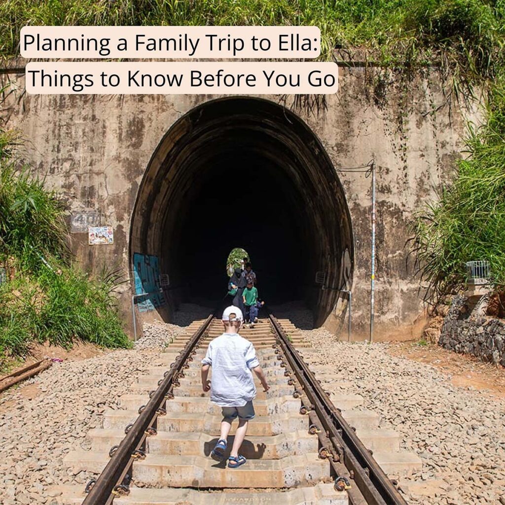Cover image with the text "Planning a Family Trip to Ella: Things to Know Before You Go" clicking this image will bring you to this post on Sas Crossing Countries.