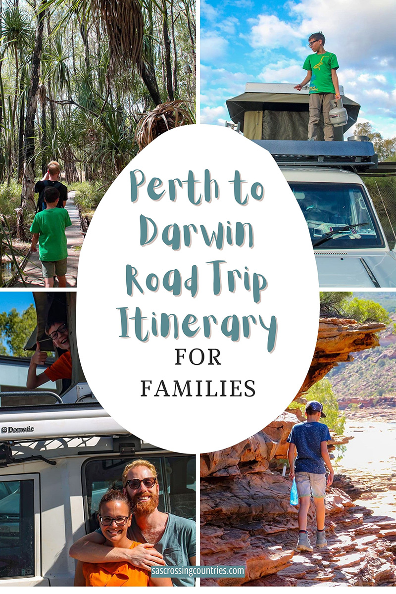 Banner image for the family travel blog post: Ultimate Perth to Darwin Road Trip Itinerary for Families