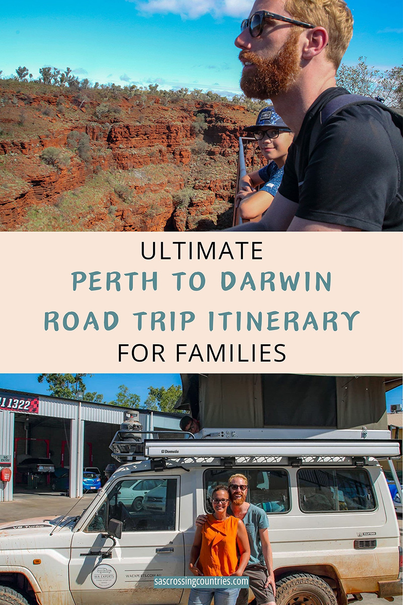 Banner image for the family travel blog post: Ultimate Perth to Darwin Road Trip Itinerary for Families